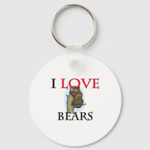 I Love Bears Keychain
