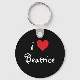 I Love Beatrice Keychain