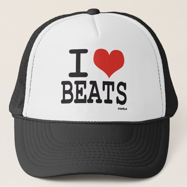 I love beats trucker hat (Front)