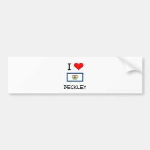 I Love Beckley West Virginia Bumper Sticker