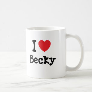 I love Becky heart T-Shirt Coffee Mug