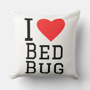 I love bed bug throw pillow