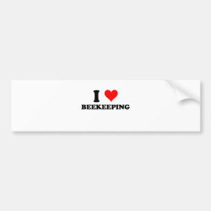 I Love Beekeeping Bumper Sticker