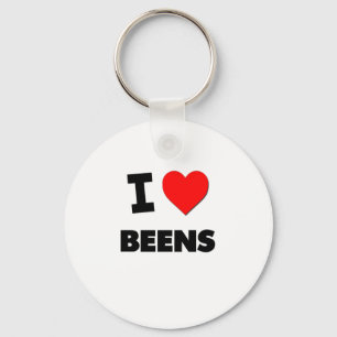 I Love Beens Keychain