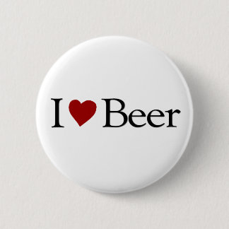 I Love Beer 2 Inch Round Button