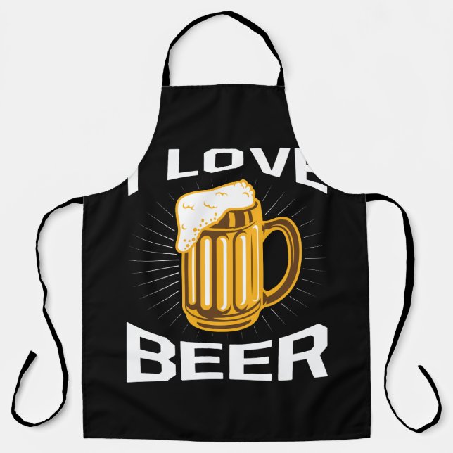 i love beer apron (Front)