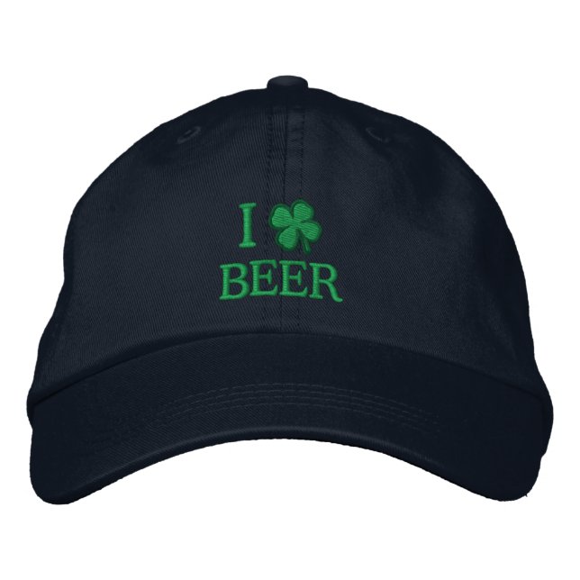 I Love Beer Embroidered Hat (Front)