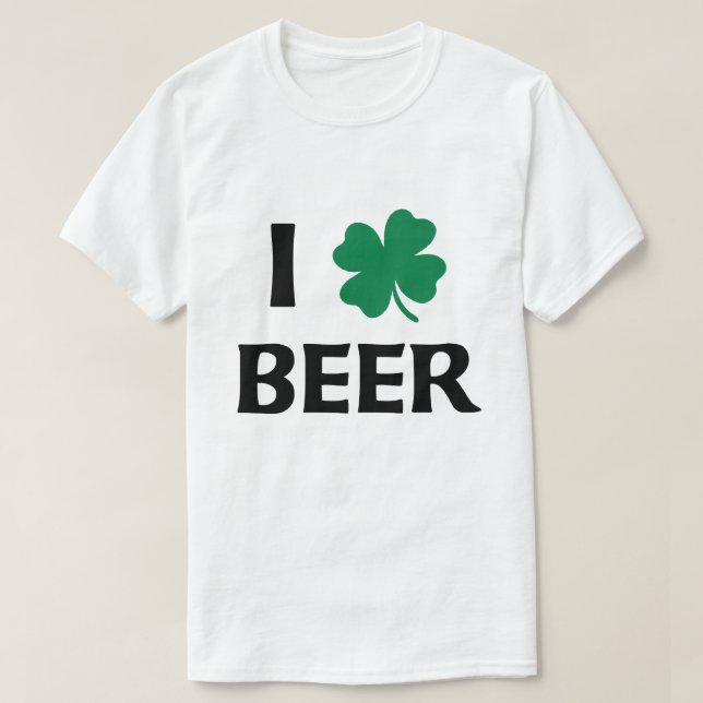 I Love Beer Shirt (Design Front)
