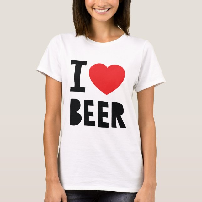 I love beer T-Shirt (Front)