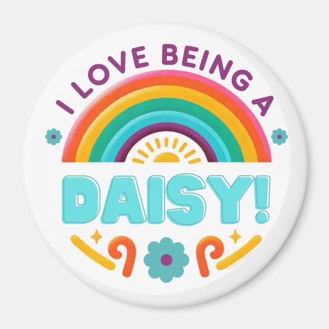 I Love Being a Daisy Girl Scouting Magnet (Front)