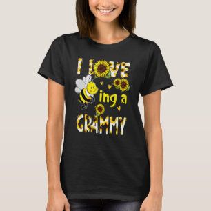 I Love Being A Grammy Sunflower Bee Mother's Day T-Shirt
