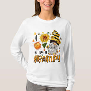 I Love Being A Grampy Fall Cute Gnome Autumn Thank T-Shirt