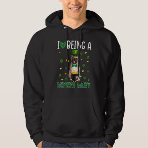 I Love Being A Lunch Lady Pug Dog St Patrick Day Hoodie
