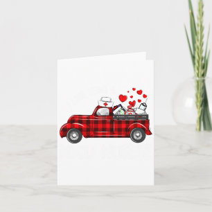 I Love Being A Nicu Nurse Valentine Buffalo Plaid  Card