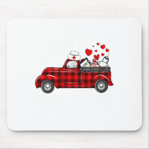 I Love Being A Nicu Nurse Valentine Buffalo Plaid  Mouse Pad