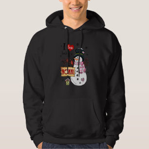 I Love Being A Nonni Snowman Christmas Funny Xmas Hoodie