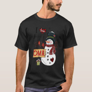 I love Being A Oma Snowman Christmas  Xmas T-Shirt