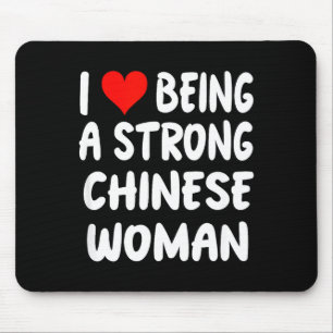 I Love Being A Strong Chinese Woman - Heart - Chin Mouse Pad