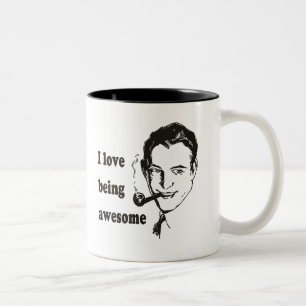 I Love Being Awesome Two-Tone Coffee Mug