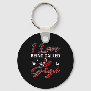I Love Being Called Gigi Xmas Christmas Family  Keychain