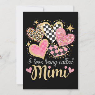 I Love Being Called Mimi Grandma Mom Mother’s Day Invitation