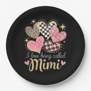 I Love Being Called Mimi Grandma Mom Mother’s Day Paper Plate
