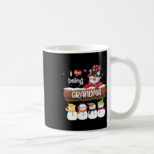 I Love Being Grandma Snowman Christmas Xmas Family Coffee Mug