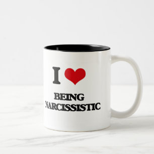 I Love Being Narcissistic Two-Tone Coffee Mug
