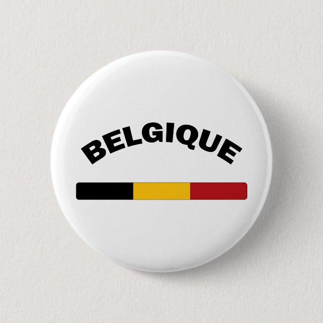 I Love Belgium 2 Inch Round Button (Front)