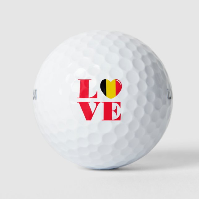I love Belgium  Golf Balls (Front)