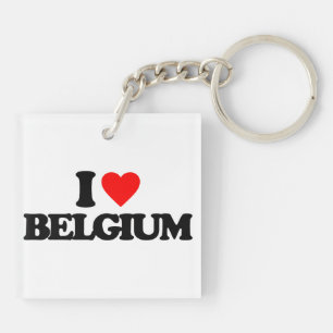 I LOVE BELGIUM KEYCHAIN