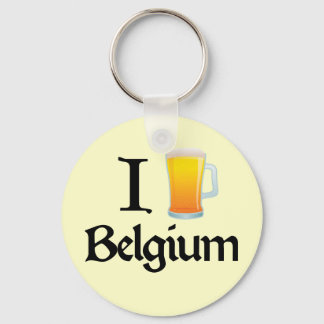 I Love Belgium Keychain