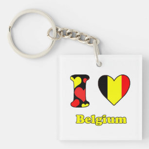 I love Belgium Keychain