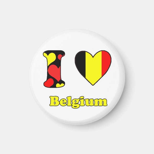 I love Belgium magnet (Devant)