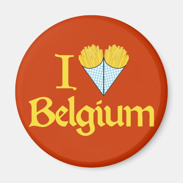 I Love Belgium Magnet (Front)