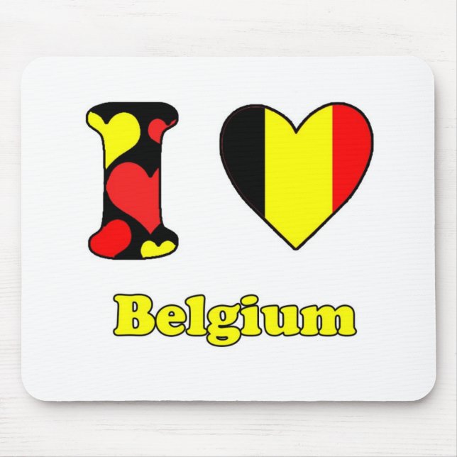 I love Belgium Mouse Pad (Front)