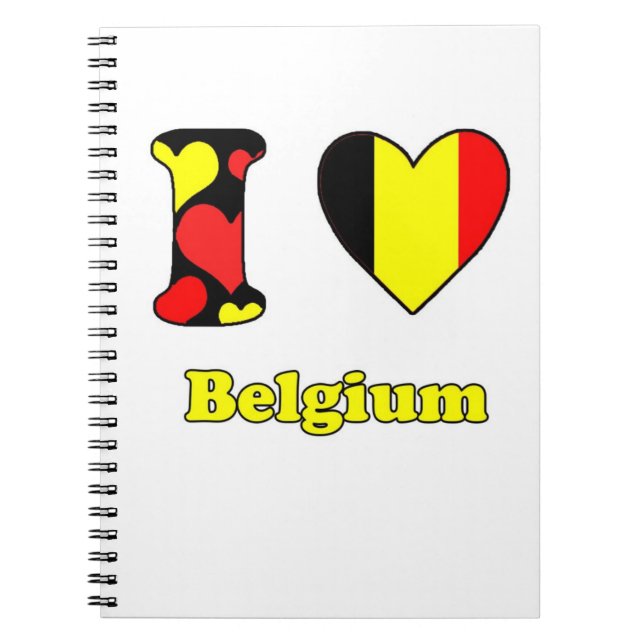 I love Belgium Notebook (Front)
