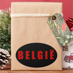 I love Belgium  Oval Sticker