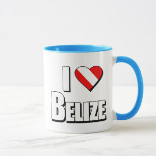 I Love Belize Diving Mug