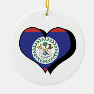 I Love Belize Ornament