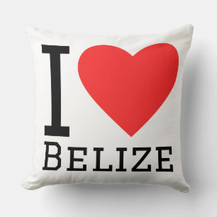 I love belize throw pillow