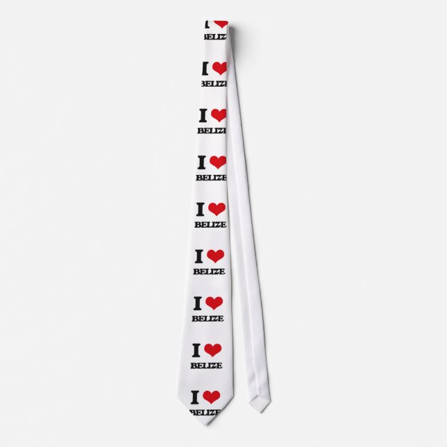 I Love Belize Tie (Front)