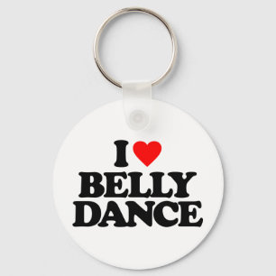 I LOVE BELLY DANCE KEYCHAIN