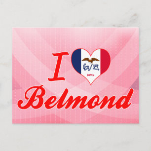 I Love Belmond, Iowa Postcard