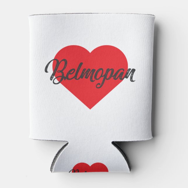 I Love Belmopan - Belize Can Cooler (Front)