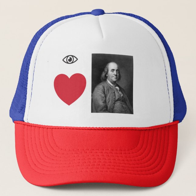 "I Love Ben Franklin" Trucker Hat (Front)
