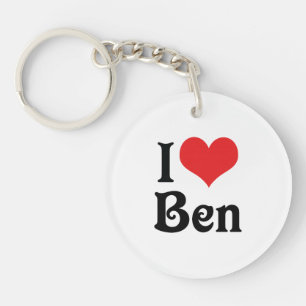 I Love Ben Keychain