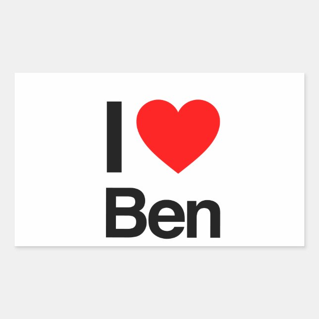 i love ben sticker (Front)