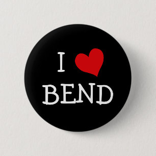 I Love Bend 2 Inch Round Button