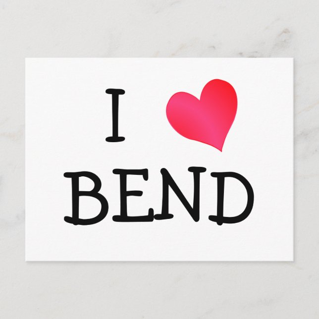 I Love Bend Postcard (Front)